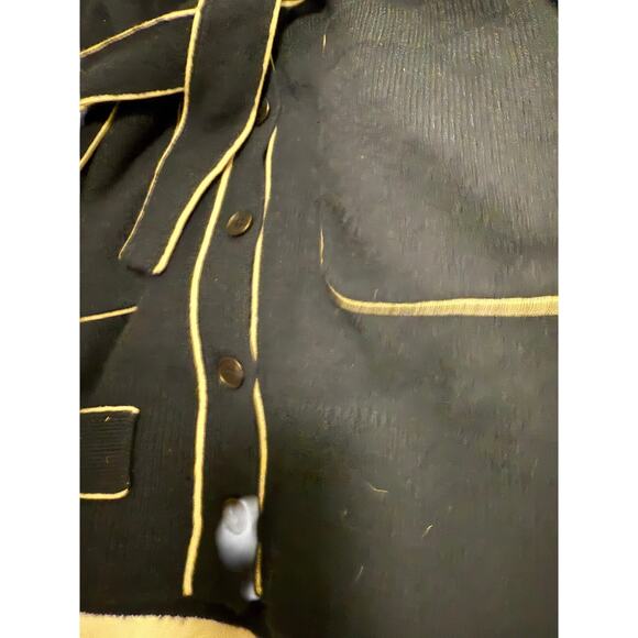 J crew wool and cashmere navy v neck sweater dress size xs - Picture 3 of 8